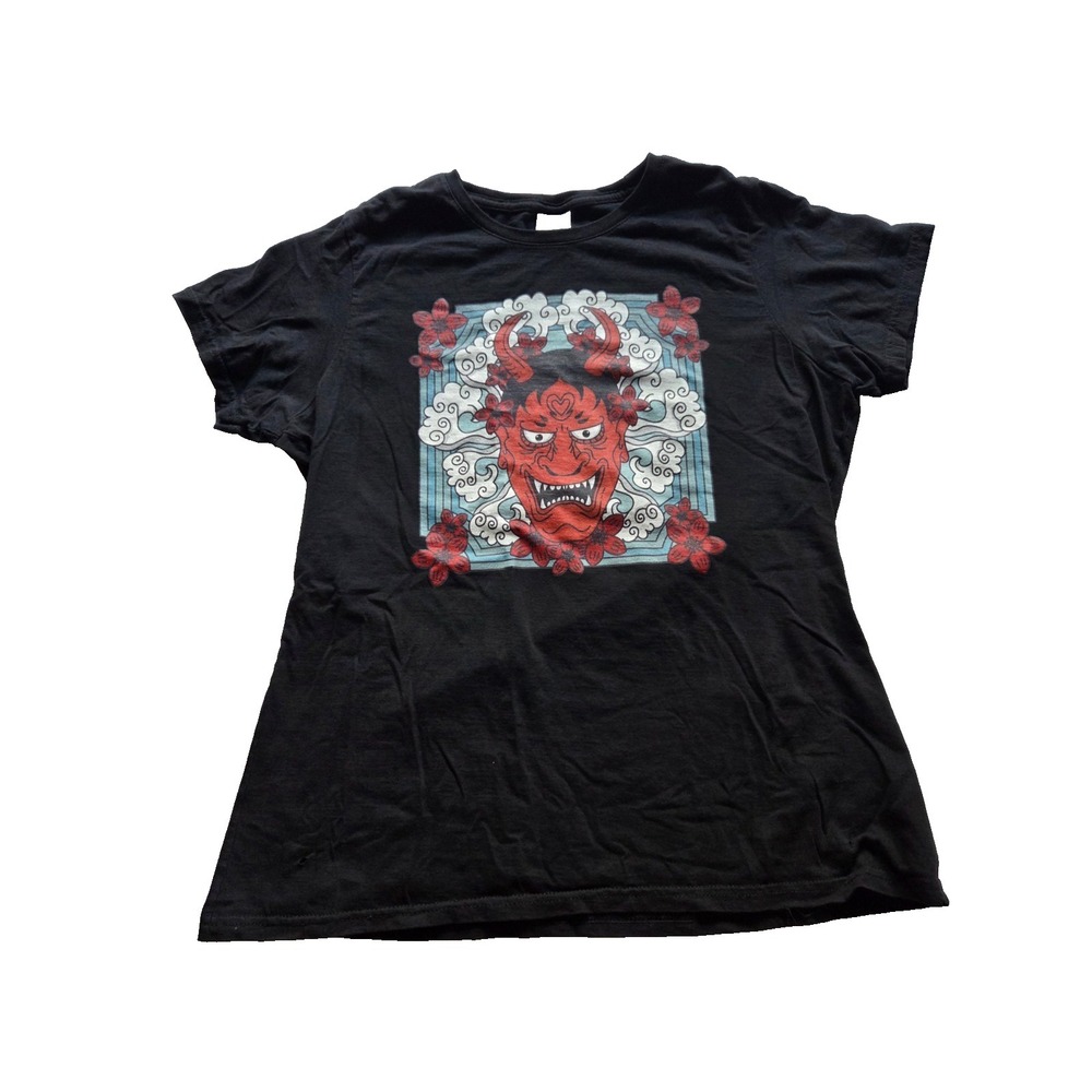 Japanese Tattoo Demon T-Shirt Port and Company Men's Size large